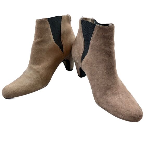 Sam Edelman "Morillo" Light Brown Suede Ankle Booties, Size 8 (US) Read Descript - Picture 1 of 12